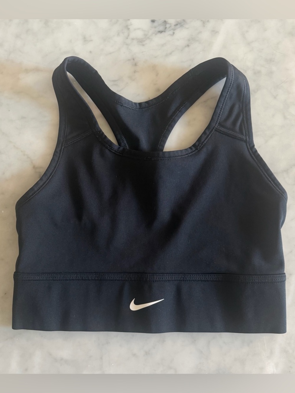 Nike Women's Longline Black Sports Bra - size small